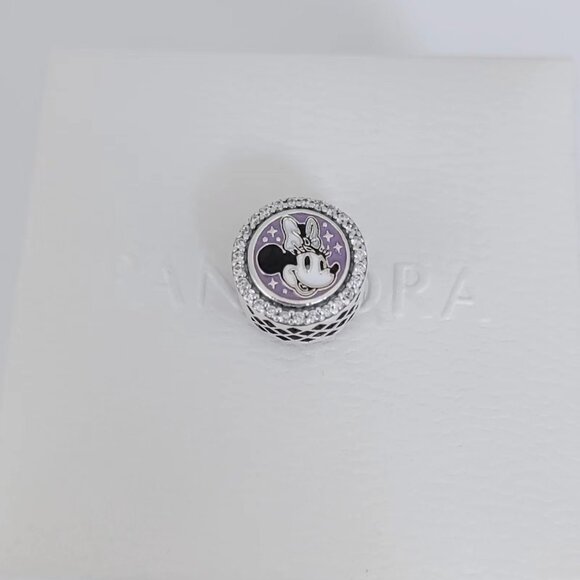 Pandora Disney 100 Disneyland Paris Charm Minnie Mouse Bead Charm S925 Silver - Picture 3 of 6